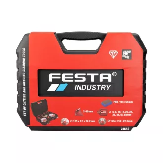   FESTA INDUSTRY Diamantový kotúčový vŕtač a sada kotúčov 13 dielna