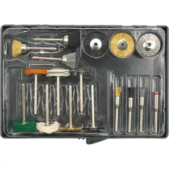 VOREL Súprava mini brúsnych hláv so závitom 17 kusov