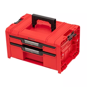   QBRICK SYSTEM PRO Skriňa na náradie s dvoma zásuvkami EXPERT Red Ultra HD