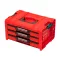 QBRICK SYSTEM PRO 2.0 Skrinka na náradie s 3 zásuvkami EXPERT Red Ultra HD