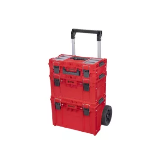   QBRICK SYSTEM PRIME Valčekový kufor na náradie Custom SET 1 Červený Red Ultra HD