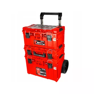   QBRICK SYSTEM PRIME Valčekový kufor na náradie Custom SET 2 Červený Red Ultra HD