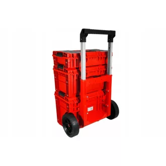   QBRICK SYSTEM PRIME Valčekový kufor na náradie Custom SET 2 Červený Red Ultra HD