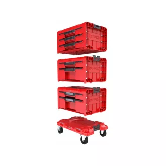   QBRICK SYSTEM PRO Vozíková zásuvková skrinka na náradie 3 Red Ultra HD