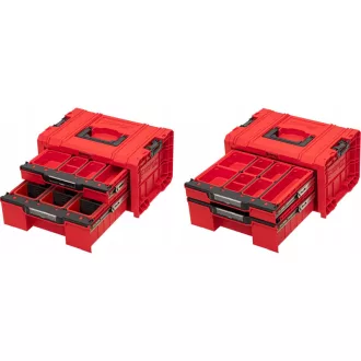   QBRICK SYSTEM PRO Vozíková zásuvková skrinka na náradie 3 Red Ultra HD