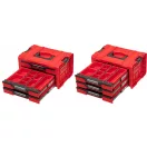 QBRICK SYSTEM PRO Vozíková zásuvková skrinka na náradie 3 Red Ultra HD