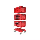 QBRICK SYSTEM PRO Vozíková zásuvková skrinka na náradie 4 Red Ultra HD