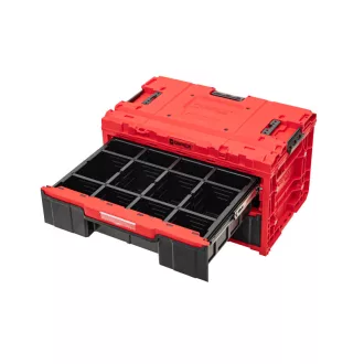 QBRICK SYSTEM ONE Nástrojový box so zásuvkami 2.0 Red