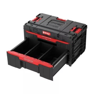 QBRICK SYSTEM ONE PLUS 2.0 Náradie box s 2 zásuvkami