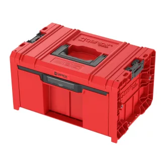   QBRICK SYSTEM PRO 2.0 Kufor na náradie so zásuvkami 1 EXPERT Red Ultra HD