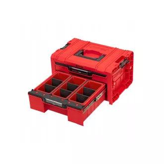   QBRICK SYSTEM PRO 2.0 Skrinka na náradie so zásuvkami, systém 6 Red Ultra HD