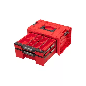   QBRICK SYSTEM PRO 2.0 Skrinka na náradie so zásuvkami, systém 6 Red Ultra HD
