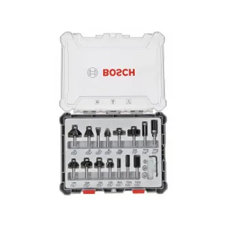 BOSCH Upínanie súpravy frézovacej stopky: 8 mm, 15 ks