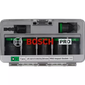   BOSCH PRO Sada skĺkacích kľúčov 7 kusov 1/2" 13-24 mm CrMo