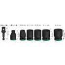 BOSCH PRO Sada skĺkacích kľúčov 7 kusov 1/2" 13-24 mm CrMo