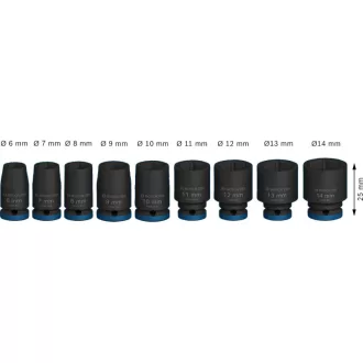   BOSCH PRO Súprava náradia pre stroje 9 kusov 1/4" 6-14 mm CrMo