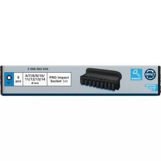   BOSCH PRO Súprava náradia pre stroje 9 kusov 1/4" 6-14 mm CrMo