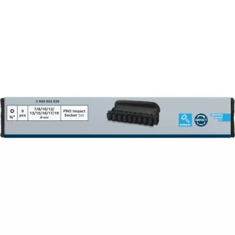   BOSCH PRO Sada nástrčných kľúčov 9 kusov 3/8" 7-19 mm CrMo