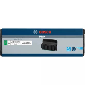   BOSCH PRO Set dlhých násadových kľúčov 9 kusov 1/2" 10-19 mm CrMo