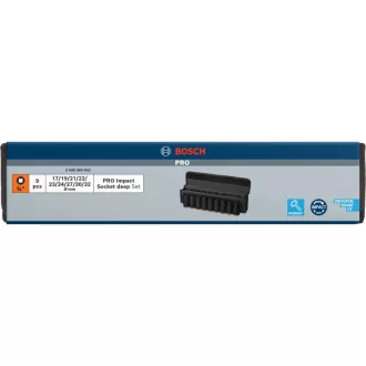   BOSCH PRO Sada dlhých nástrčkových kľúčov 9 dielne 3/4" 17-32 mm CrMo