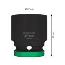 BOSCH PRO Nástrčný kľúč 1/2" 27 mm CrMo