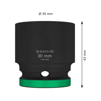 BOSCH PRO Hlboký nástavec 1/2" 30 mm CrMo