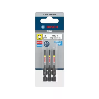   BOSCH PRO Sada bitových vložiek 3 dielna T10 / T15 / T20 x 55 mm 1/4" Hex