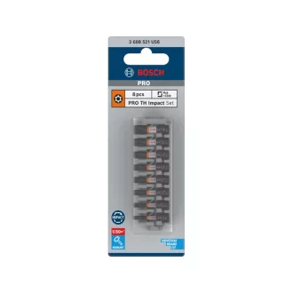   BOSCH PRO Sada bitov na nárazy 8 kusov T10 - T40 x 25 mm 1/4" Hex