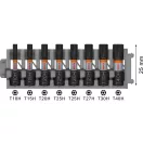 BOSCH PRO Sada bitov na nárazy 8 kusov T10 - T40 x 25 mm 1/4" Hex