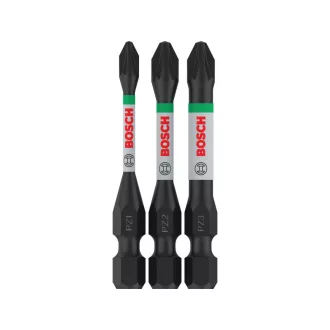   BOSCH PRO Súprava bitových špičiek Impact 3 kusy PZ1 / PZ2 / PZ3 x 55 mm 1/4" Hex