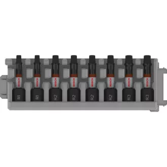   BOSCH PRO Sada náradia s bitmi na nárazy 8 dielna R1 - R3 x 25 mm Robertson 1/4" Hex
