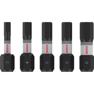   BOSCH PRO Impact sada bitov 5 dielna 25 mm (H3/H4/H5x2/H6) 1/4" Hex
