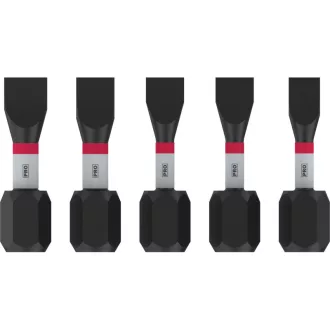   BOSCH PRO Sada bitov s dopadom 5 kusov 25mm (SL4,5/SL5,5x3/6,5x1ks) 1/4" Hex