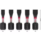 BOSCH PRO Sada bitov s dopadom 5 kusov 25mm (SL4,5/SL5,5x3/6,5x1ks) 1/4" Hex