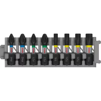   BOSCH PRO Sada náradia na bitové vložky 8 kusov 25m (PH1/PH2/PZ1/PZ2/T15/T20/T25/T30) 1/4" Hex