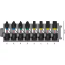 BOSCH PRO Sada náradia na bitové vložky 8 kusov 25m (PH1/PH2/PZ1/PZ2/T15/T20/T25/T30) 1/4" Hex