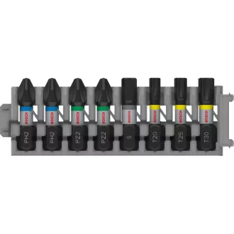   BOSCH PRO Sada nástavcov bitov, 8 dielna, 25m (PH2x2 / PZ2x2 / H5/T20/T25/T30x1 ks) 1/4" Hex