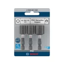 BOSCH PRO Impact skrutkovačová sada, 3 dielna, 50 mm (8 / 10 / 13 mm) 1/4 Hex