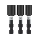 BOSCH PRO Impact Skrutkovač 3 kusy 50 mm (1/4" / 5/16" / 3/8") 1/4" Hex
