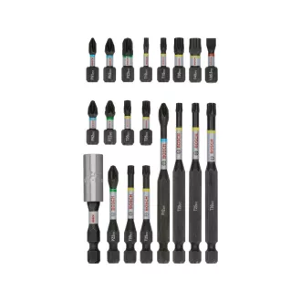 BOSCH PRO Sada bitov na nárazy 20 kusov 1/4" Hex