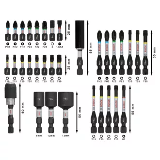 BOSCH PRO Impact sada bitov 33 kusov 1/4" Hex