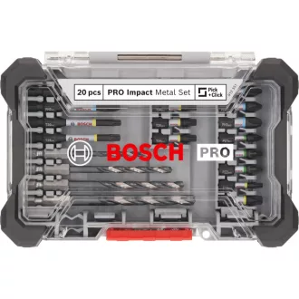 BOSCH PRO Sada bitov a skrutiek 20 kusov 1/4" Hex