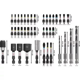   BOSCH PRO Súprava bitov a špirálových vŕtacích nástrojov 40 dielov 1/4" Hex