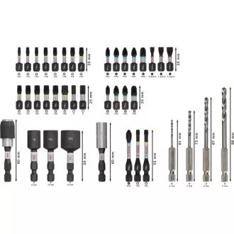   BOSCH PRO Sada nástrojov pre vplyv a drevené vŕtačky 40 kusov 1/4" Hex