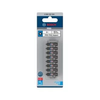 BOSCH PRO Bit PH2 x 8ks / 25 mm Pick & Click