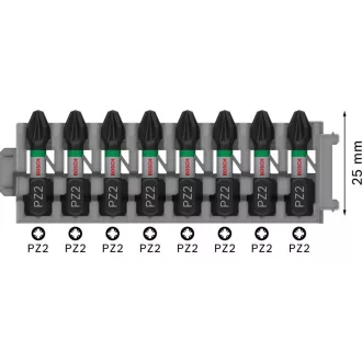 BOSCH PRO Náradie PZ2 x 8ks / 25 mm Pick & Click