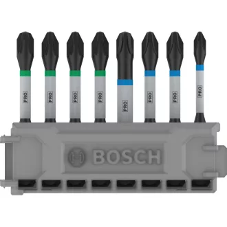   BOSCH PRO Sada bitov 8 dielov 55 mm (PH1, PH2 x 2, PH3, PZ1, PZ2 x 2, PZ3) Pick & Click