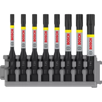   BOSCH PRO Bitový set 8 dielny 55 mm (T15, T20 x 2, T25 x 2, T30 x 2, T40) Pick & Click