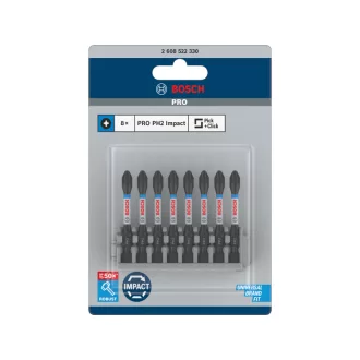 BOSCH PRO Nástavec PH2 x 8 ks / 55 mm Pick & Click
