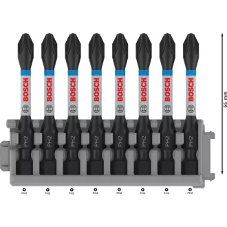 BOSCH PRO Nástavec PH2 x 8 ks / 55 mm Pick & Click